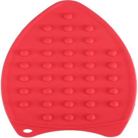 Tapis de Repassage - Support pour Fer à Repasser en Silicone Anti-dérapant - Résistant à la Chaleur jusqu'à 230 °C - 27 x 14 x 0.7 cm - 1 Pièce (1/5)