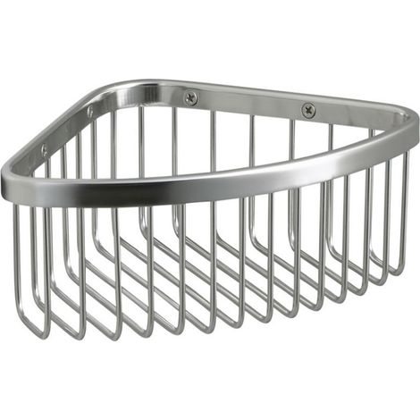 Kohler 1896-S Medium Corner Shower Storage Polished Stainless Steel Basket