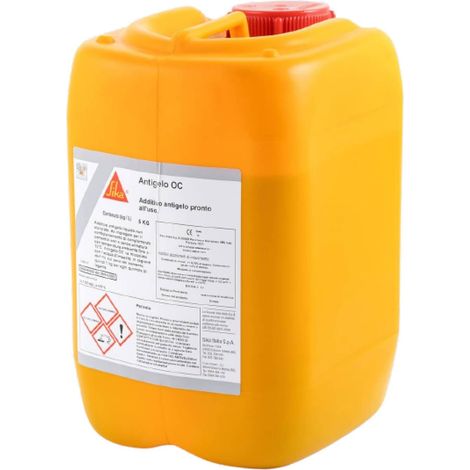 Sika - Sika Antigelo OC, Liquido Bruno - Additivo antigelo per getti di calcestruzzo - Esente da cloruri - Confezione da 5kg (1/4)