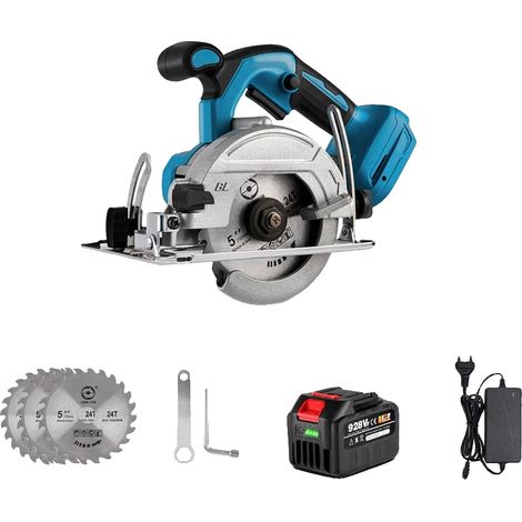 Scie circulaire, moteur sans balais, angle de coupe réglable, Ensemble de batterie 1x4.5Ah (1/2)