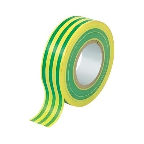 Nastro isolante giallo/verde in PVC autoestinguente 0.13x19mm da 25m FAEG - FG27191