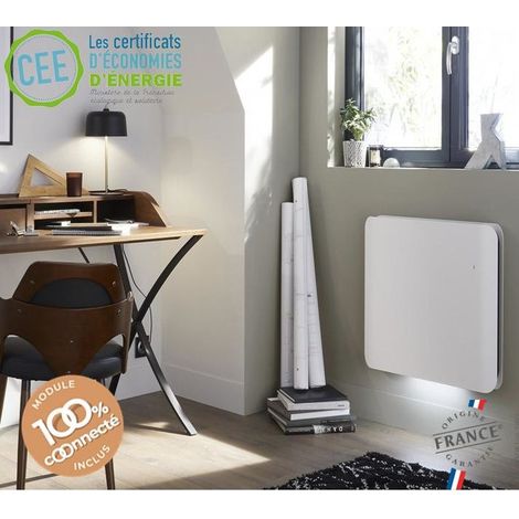 Radiateur Fonte NOIROT DOOK 1500W Bas blanc connecté NEN3385TCEC