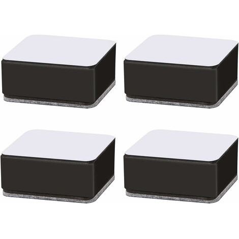 Pieds de lit, table relevable, rehausseur de canapé-lit en acier au carbone, rehausseur de meubles à coller pour canapé, table basse, armoire, bureau de lit (4 pièces) (1/2)