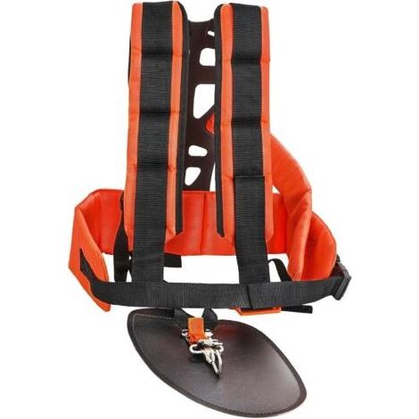 harnais de débroussailleuse universelle, Sangle double harnais Rembourré Ajustable pour débroussailleuse et coupe-bordures (1/5)