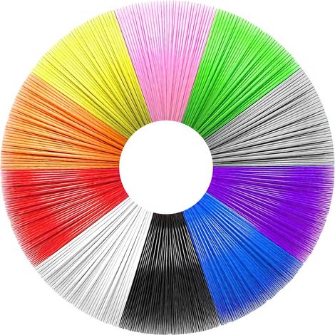 Filament PCL Stylo 3D, 10 Couleurs (1/5)