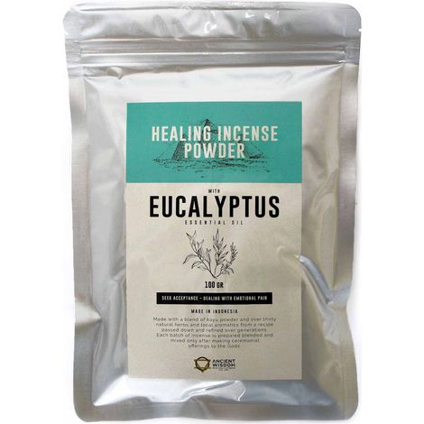 Poudre d'encens curative - Eucalyptus 100 g- Vendu par 1 (1/2)