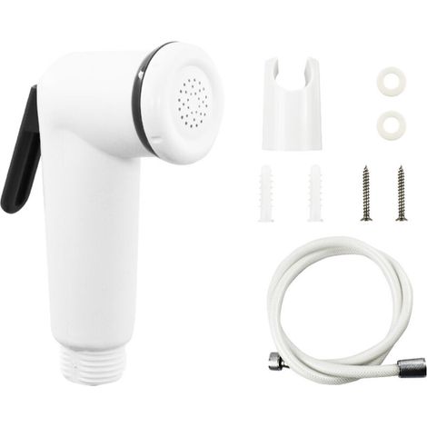 Hygienic shower for WC, complete WC hygiene pack