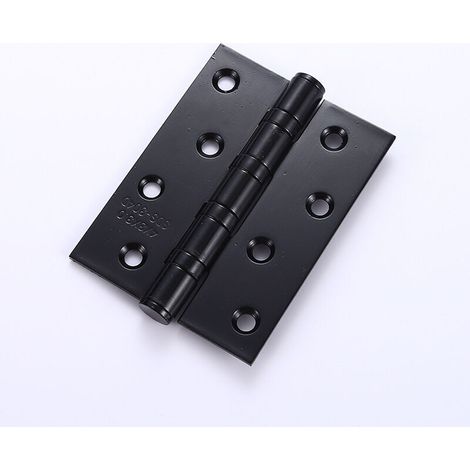 Charnière de Porte en Inox,2 Pcs Charnières De Porte Charnières Pliables Charnières Inox Épaisseur 3mm Paumelle,pour Portes massives intérieur (Black) (1/5)
