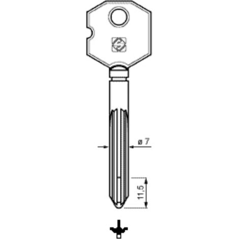 CHIAVI SILCA CROCE XOC1 FE  (5 pz) (1/2)