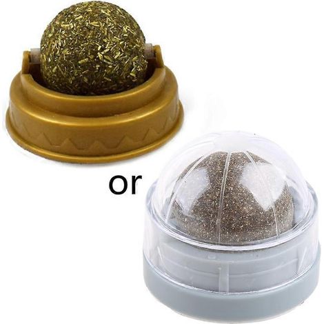 Balle à friandises à la menthe pour chat, jouet pour chatons et jouets pour le nettoyage des dents en voiture