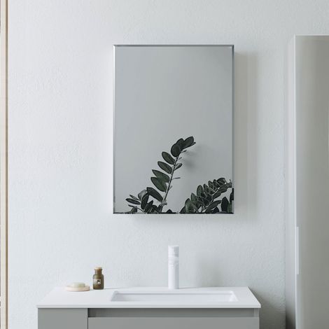 Signature Hugo Rectangular Bathroom Mirror 600mm H x 400mm W (1/4)