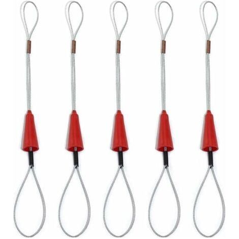 Alovez - Aguja para pasar cables, herramienta auxiliar para instalación de cables de electricista, dispositivo para enhebrar cables, herramienta de fijación con cinta pasacables, herramienta para pasa (1/5)
