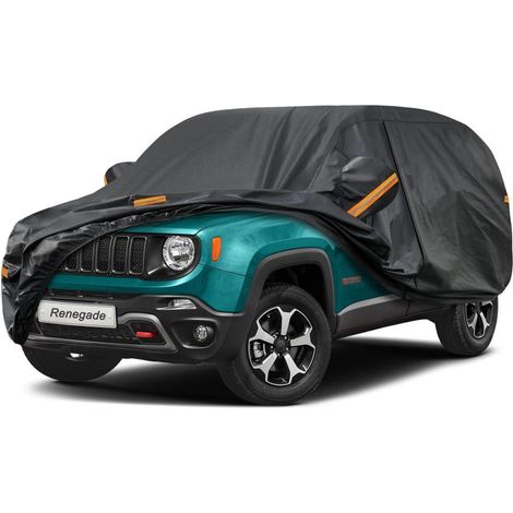 Vollgarage Autoplane Wasserdicht Atmungsaktiv für Jeep Renegade (2014-2025) Schwarz (1/5)