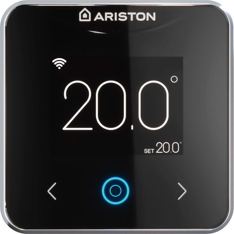 Termostato inteligente wifi, Ariston, Cube S Net Negro, Conexión por cable