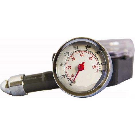 Trade Shop Traesio - Manometro Pressione Pneumatici Gomme Auto Moto Gp Pneumatici Tascabile 60 Psi -