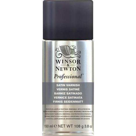 Spray de vernis - WINSOR & NEWTON - 150ml - Satin - Non jaunissant - Protection huile et acrylique (1/2)