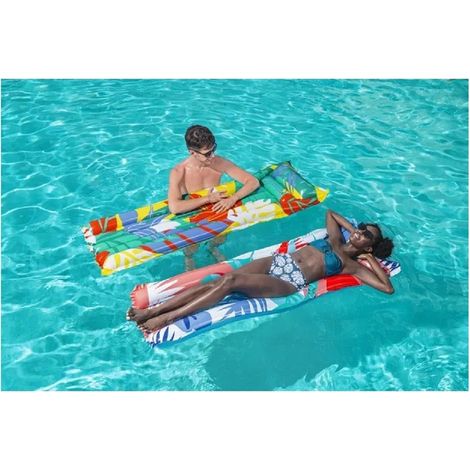 Trade Shop - Materassino Gonfiabile Air Mat Multicolor 2 Tubi 183 X 69 Cm Fantasie Ass. 44033 - (1/5)