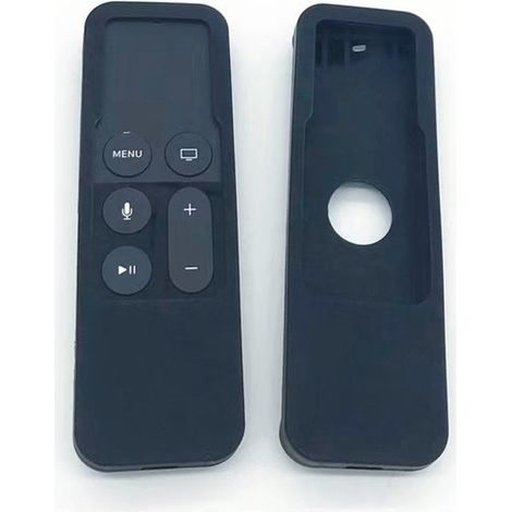 Funda protectora compatible con mandos a distancia de Apple TV4 y TV5 - Negra (1/3)