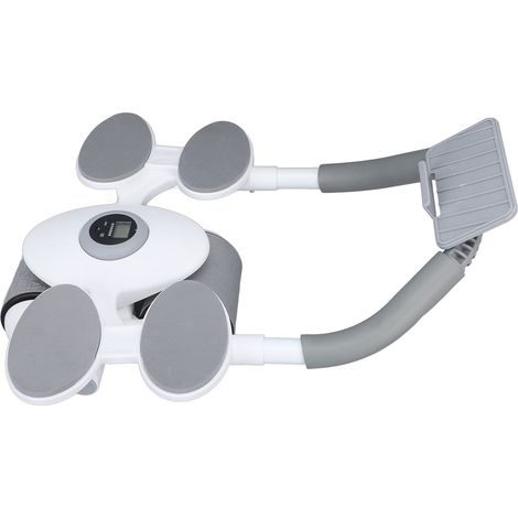 Roue abdominale à ressort automatique de 10 cm de large, double roue avec minuterie et coussinets pour coudes, pour une utilisation à domicile. (1/5)