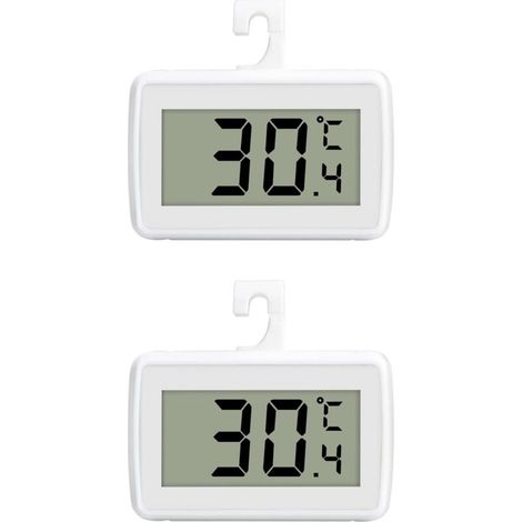 Thermomètre numérique pour réfrigérateur, mini thermomètre numérique LCD, thermomètre numérique pour réfrigérateur et congélateur SUTMSH avec écran LCD, mode de placement suspendu
