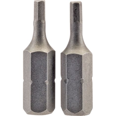 Draper 2.5mm 1/4 Hex. Hexagonal Insert Bit 25mm Long x 2 (63961) (1/5)