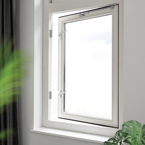 AXA Fensterverriegelung 2 Stück - Modell 3302 - Fenstergriff - Nicht abschließbar - Rechtsdrehend nach außen - Aluminium