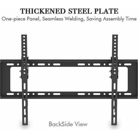 TV-Wandhalterung für gebogene LCD-Plasma- und LED-Bildschirme 32-70, Max 50 kg, Cisea Schwarz (1/4)