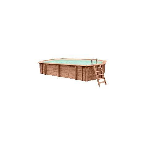 Piscina in legno fuori terra JARDIN 814 Liner sabbia
