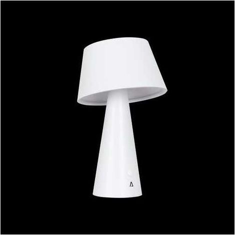 Lampara de mesa solar 500lm 4000k ip44 blanca ASLO