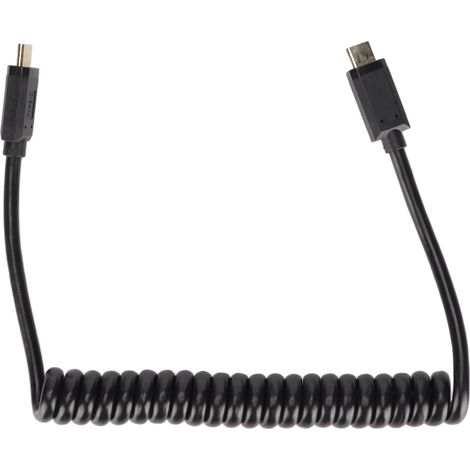 Câble USB-C vers USB-C 14K 60Hz 3A Charge Rapide 10Gbps 1,2m Spirale Ressort Prise Mâle-Mâle Droit (1/5)