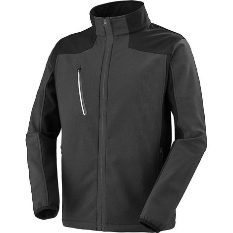 VESTE SOFTSHELL CAUCASE GRIS CHARCOAL/NOIR XL (1/3)