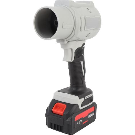 Souffleur de feuilles sans fil compact 130 000 tr/min, mini ventilateur électrique portatif à jet d'air avec chargeur et 2 batteries 21,8 Ah. Compatible avec clavier et voiture (prise UE). (1/5)