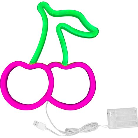 LED néon USB lampe décorative murale en forme de fruit