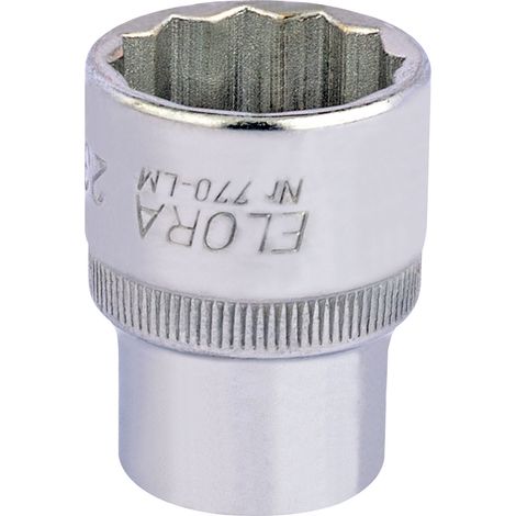 23mm 1/2-Inch Drive Bi-Hexagon Socket by Draper (Model 24682) for 1/2" Square Drive Tools (1/5)