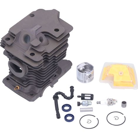 Kit de joints d'huile, soupapes de sécurité et clapets anti-retour pour filtre à air et piston de 46 mm pour tronçonneuse Stihl MS270 MS280 (1/5)