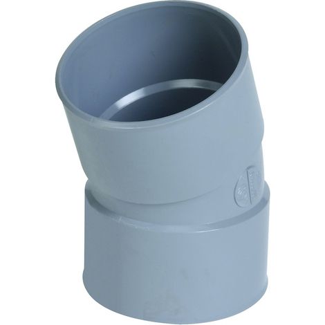 COUDE Ø 100 MM, FEMELLE-FEMELLE À 20°, À COLLER, GRIS, EN PVC NICOLL (1/5)