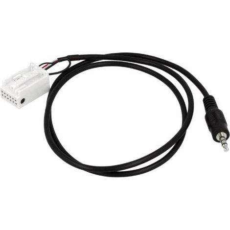 Cable Adaptateur AUX Jack compatible avec Mercedes A B C CLK GL M R S SL