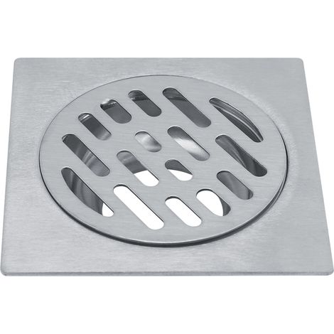 Grate évacuation sol inox épaissi, anti-odeur pour douche, cuisine et salle de bain, bonde avec grille, résistant à la corrosion. (1/5)