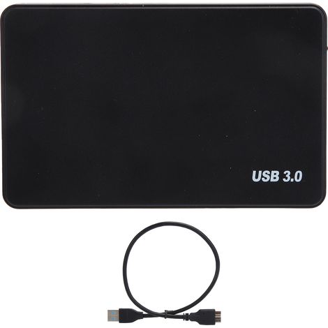 Boîtier disque dur USB 3.0 2,5 pouces 5,0 Gbps boîtier SSD port série pour WinXP/Win7/Win8/Vista (1/5)