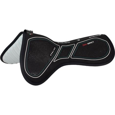 Compensatore con rialzo posteriore in memory foam con inserti in silicone: taglia unica, nero