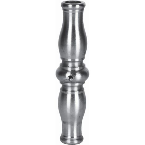 Garniture pour barreaux de Ø14mm - Hauteur 135mm largeur 32mm - Acier tourné - À visser - DECO FER FORGE