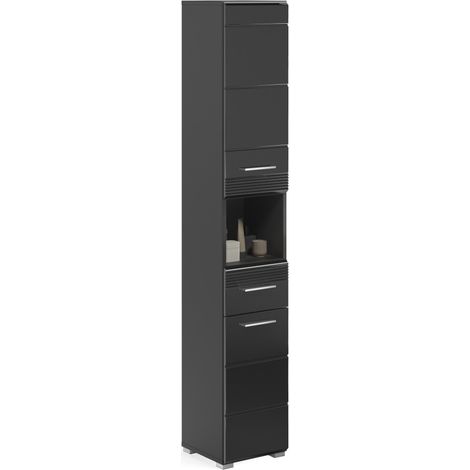 Colonna da bagno – Nero lucido – KLEANKIN