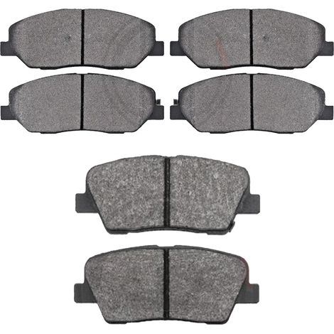 KIT PASTIGLIE FRENO ANTERIORI E POSTERIORI compatibile con HYUNDAI TERRACAN (HP) / PASTIGLIE FRENANTI AUTO OEM FDB1670,FDB1841 / SOSTITUZIONE DIRETTA / BASSA POLVERE / SILENZIOSO