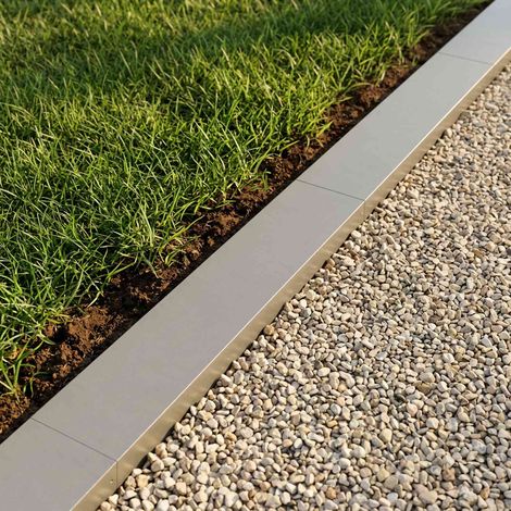 vidaXL Profilé de recouvrement de jardin 2 pc 100 x 20 x 5 cm (1/5)