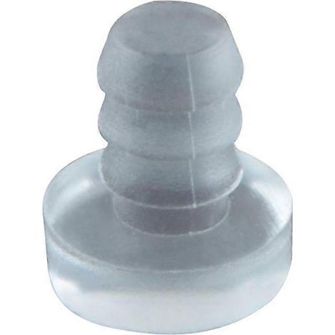 Lot de 200 pastilles antichoc en caoutchouc encastrées pour portes et placards en verre, idéales pour les comptoirs de terrasse. Convient aux trous de 4,76 mm (3/16 po). (1/5)