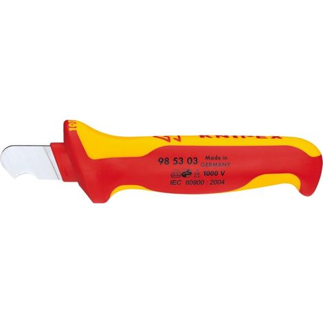 KNIPEX 98 53 03 Abmantelungsmesser isolierender Mehrko.-Griff, VDE 170 mm