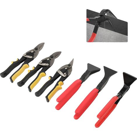 Multifunktionales Zangen-Set, Hochfester Stahl, Rostfreie Beschichtung, Ideal zum Crimpen, 6-teiliges Set, 10-20 cm Länge (1/5)