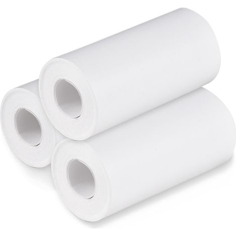 Rouleau de papier thermique 57x30mm pour imprimante d'étiquettes, recharge pour appareil photo instantané pour enfants - 3 rouleaux