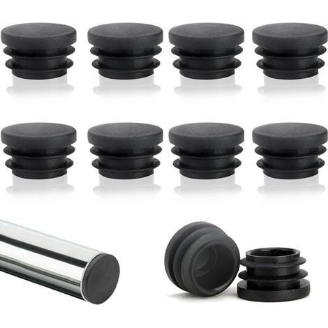 Set mit 10 runden Lattenkappen, 22 mm, runde Rohrlattenkappen, runde Kunststoff-Stuhlkappen, runde Flügelkappen, perfekter Schutz für Möbel und Böden (1/5)