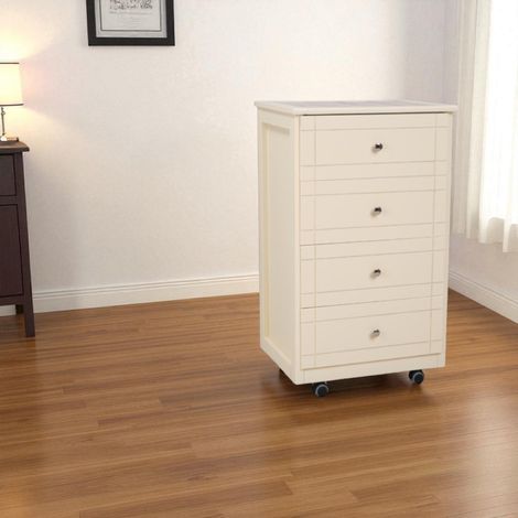 Carrello Cassettiera Giada con piano mattonelle in ceramica AVORIO (1/5)